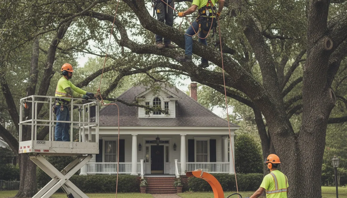 Tree service crew providing professional tree removal in Omaha, NE